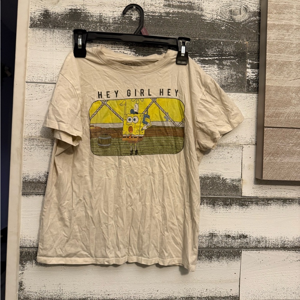 Nickelodeon Cream Graphic Tee - Hey Girl Hey